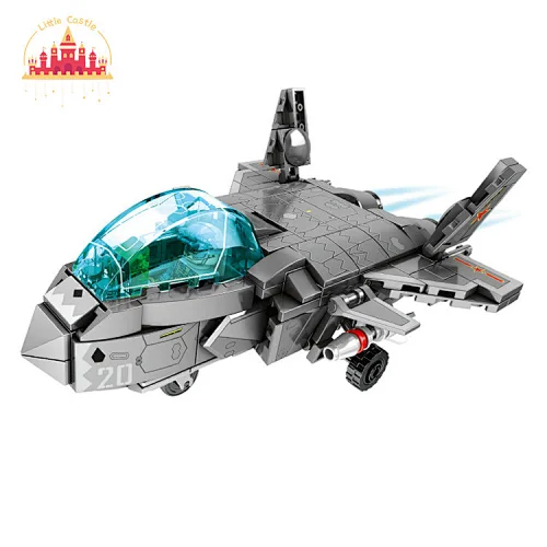 Popular Model Building Blocks Set Plastic DIY Fighter Aircraft Toy For Kids SL13A507