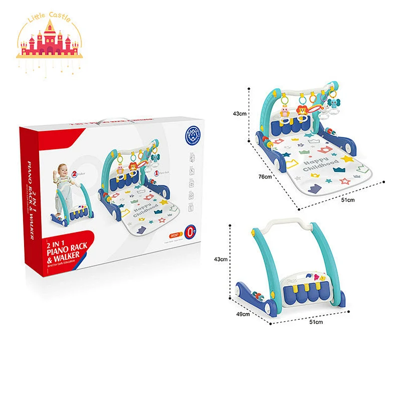 Multifunctional 2 In 1 Push Walker Soft Piano Fitness Play Mat For Baby SL08K073