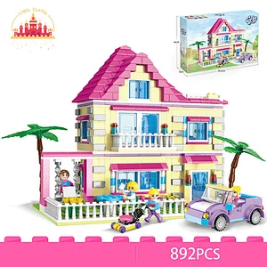 Hot Sale Construction Model 892 Pcs Plastic Villa Building Blocks For Kids SL13A716