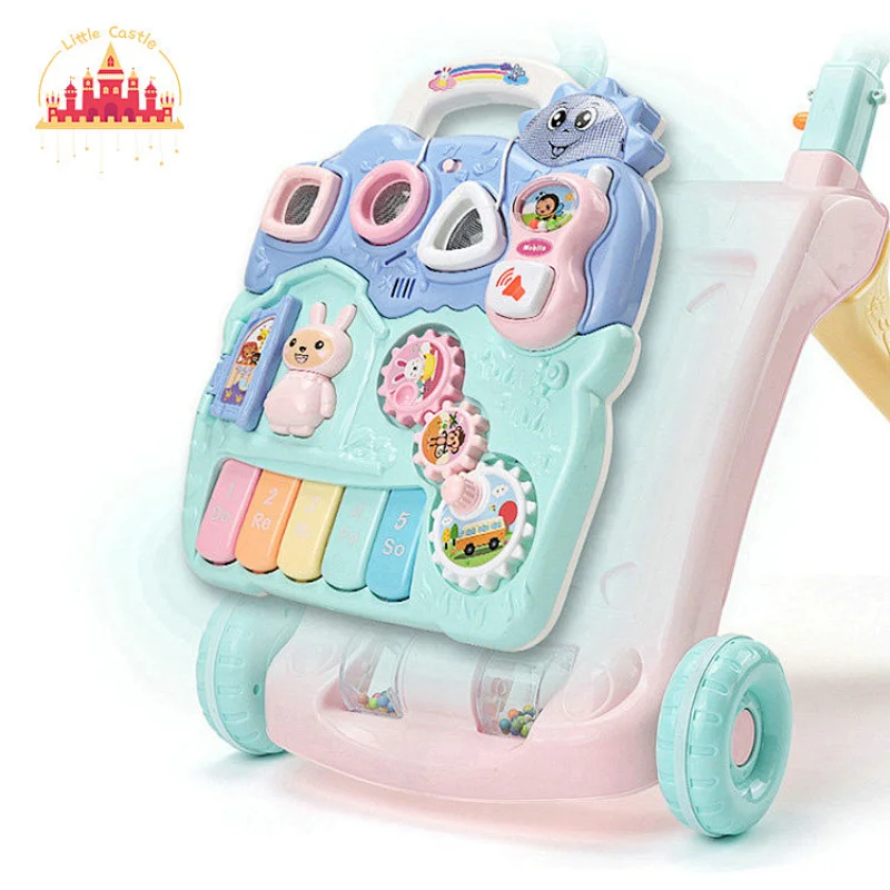 High Quality Baby Early Educational Toy Plastic Musical Walker With Light SL16E006