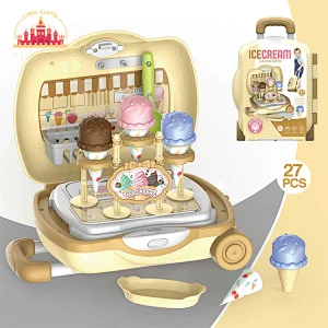 Popular Kitchen Set Toy 2 In 1 Airplane Shape Plastic Cooking Table For Kids SL10G303