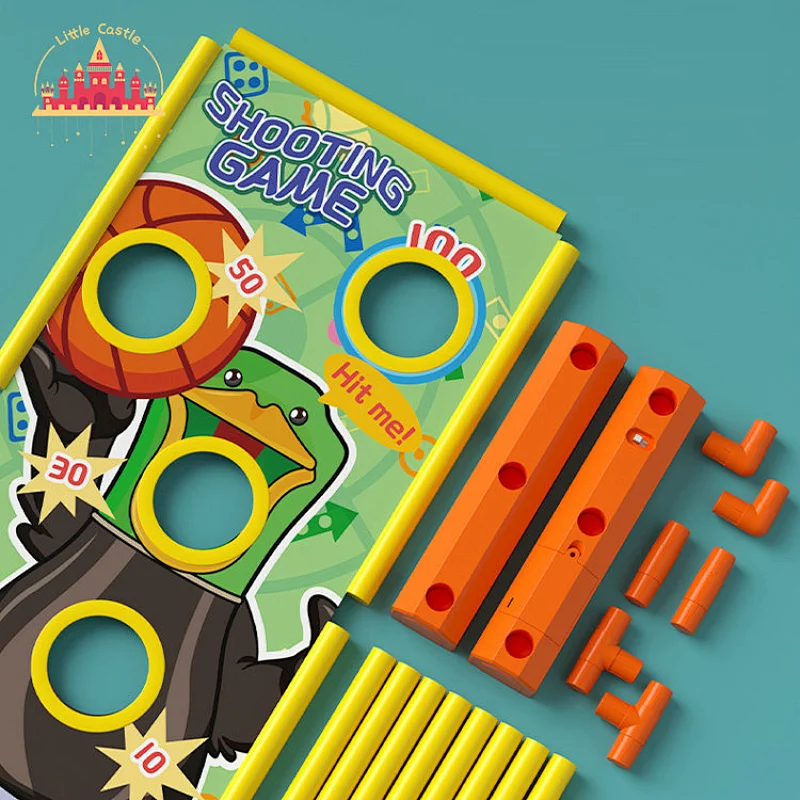 Factory Direct Kids Shooting Game Plastic Gun Toy With Standing Target SL01A401