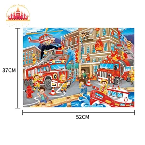 Customize Educational 200 Pcs City Fire Theme Cardboard Jigsaw Puzzle For Kids SL20B032