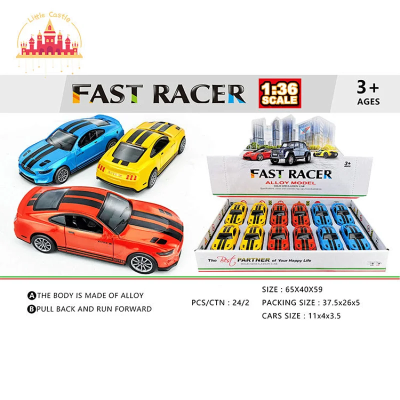 1:40 Dircast Simulation Models 12 Pcs Alloy Pull Back Car Toys For Kids SL04A643