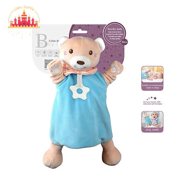High Quality Plush Soothing Handbell Cartoon Donkey Rattle Ring For Baby SL21E054