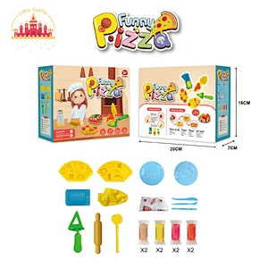 Hot Sale Play Dough Set Pretend Play DIY Pizza Color Clay Mould For Kids SL01A443