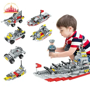 Hot Selling DIY Battleship Model Plastic Cruiser Building Blocks Set For Kids SL13A504