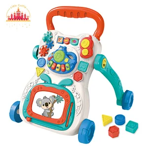 Popular 2 In 1 Educational Activity Table Plastic Musical Walker For Baby SL16E016