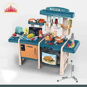 Customize Kitchen Pretend Play 45 Pcs Plastic Cooking Set Toys For Kids SL10C193