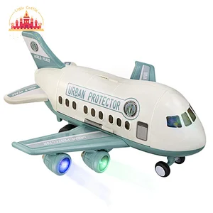 Popular Kids Deformation Model Plastic Airplane Garage Toy With Light Sound SL04B028