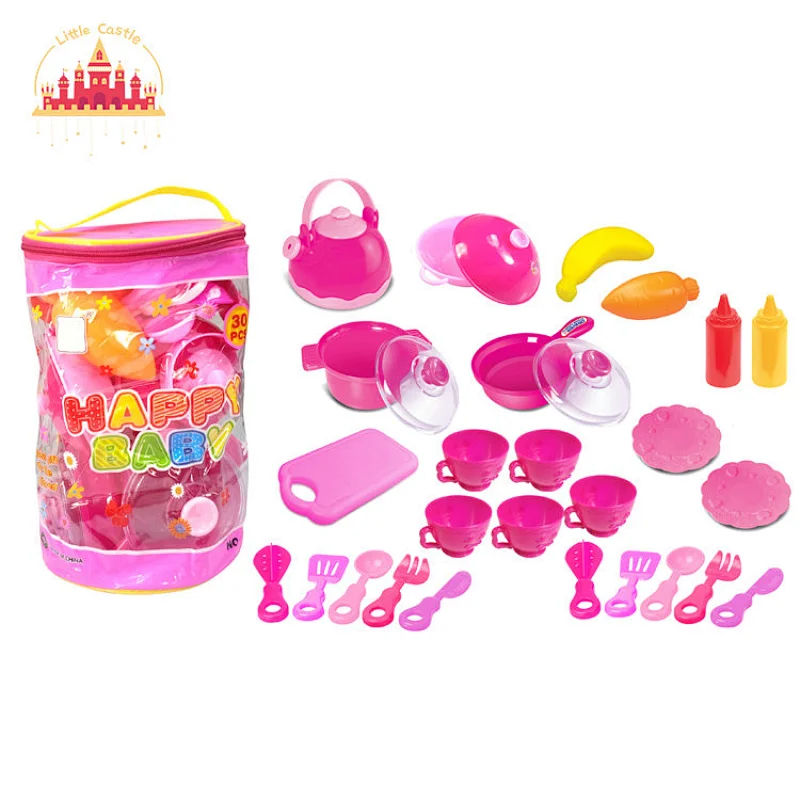 Mini 16 Pcs Plastic Cooking Set Toys Kids Kitchen Pretend Role Play SL10D618