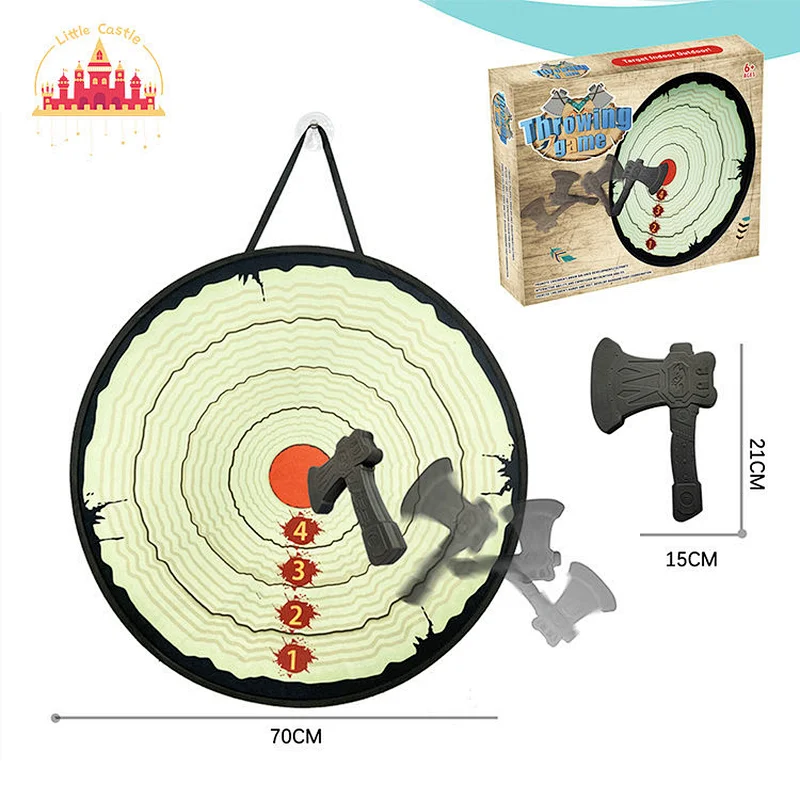 Hot Selling Indoor Outdoor Throwing Game Plastic Axes Target Toy For Kids SL01F103