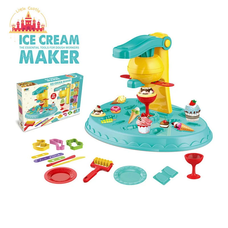 Creative DIY Ice Cream House Plastic Color Clay Table Set For Kids SL10D504