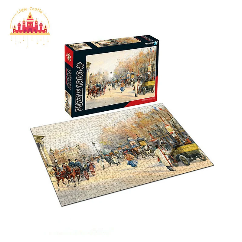Customize Educational Painted Scenery 1000 Pcs Paper Jigsaw Puzzles For Kids SL14A056
