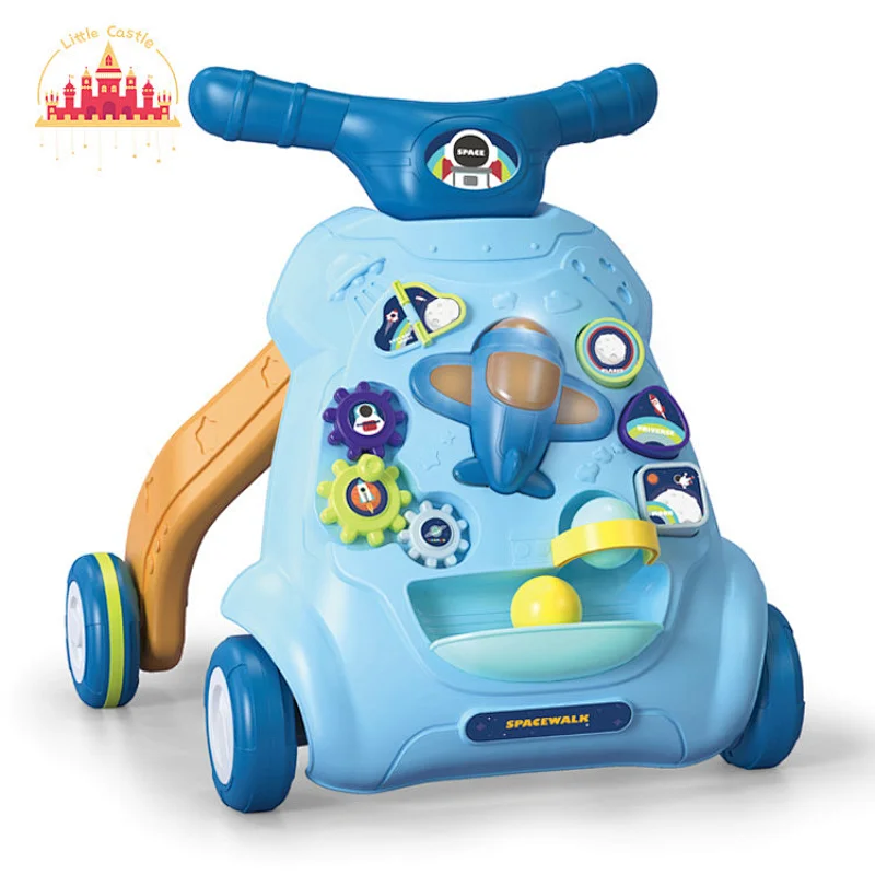 Hot Sale Baby Sit-To-Stand Learning Toy Plastic Activity Walker With Light SL16E018