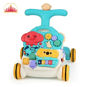 Multifunctional 2 In 1 Baby Learning Table Plastic Push Walker With Music SL16E002
