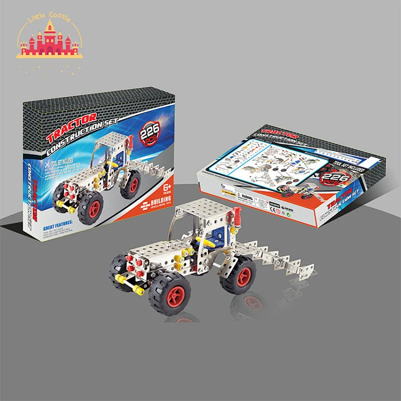 Popular Educational DIY 152 Pcs Metal Racing Car Building Block Toy For Kids SL03E040