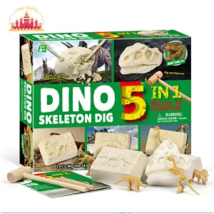 Archaeological Excavation Game 5Pcs Dinosaur Skeleton Digging Set For Kids SL17A080