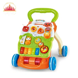 Customize Educational Trolley Toy Plastic Baby Walker With Learning Machine SL16E003