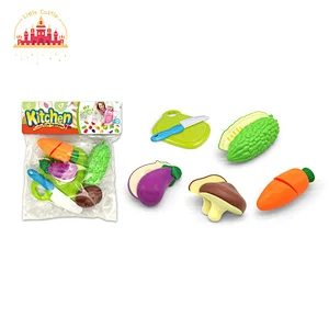 7Pcs Kids Kitchen Pretend Play Play Food Set Plastic Cutting Vegetable Toy SL10B081