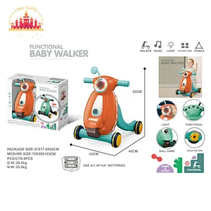 Hot Selling Educational Trolley Toy Plastic Baby Walker With Light Music SL16E050