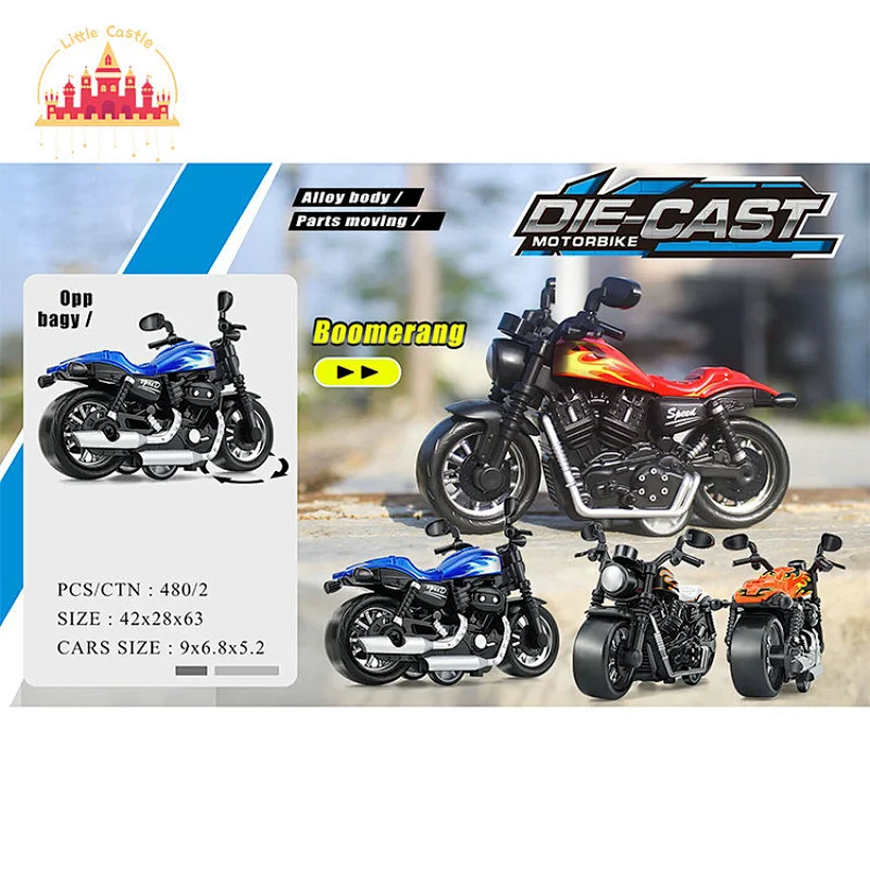 High Quality Simulation 1:36 Mini Alloy Pull Back Motorcycle Toy For Kids SL04A851