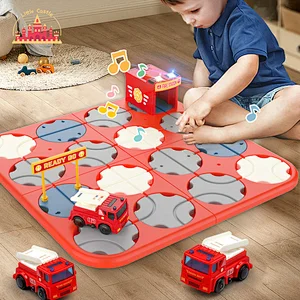 Hot Sale Kids Educational Assembly 5 Floors Plastic Paking Lot Toy With Cars SL04B023
