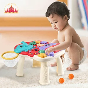 Multifunctional 2 In 1 Baby Learning Table Plastic Push Walker With Music SL16E002