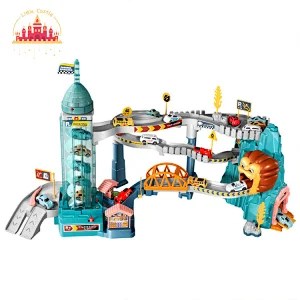 New Design Kids Multi-layer Garage Track Plastic Paking Lot Toy With Light SL04B030