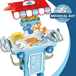 Popular Doctor Pretend Role Play 2 In 1 Plastic Medical Cart Toy For Kids SL10G272