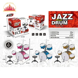 New Design Kids Musical Instrument Toy Plastic 5 Pieces Jazz Drum Set SL07A040
