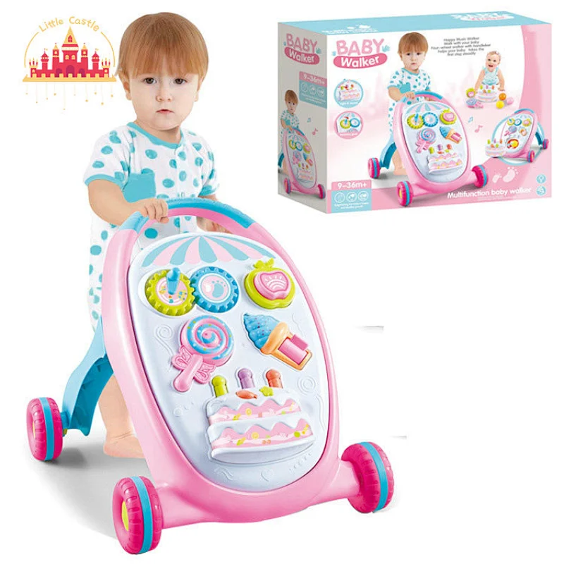 Early Educational Walking Training Plastic Baby Walker With Activity Toys SL16E012
