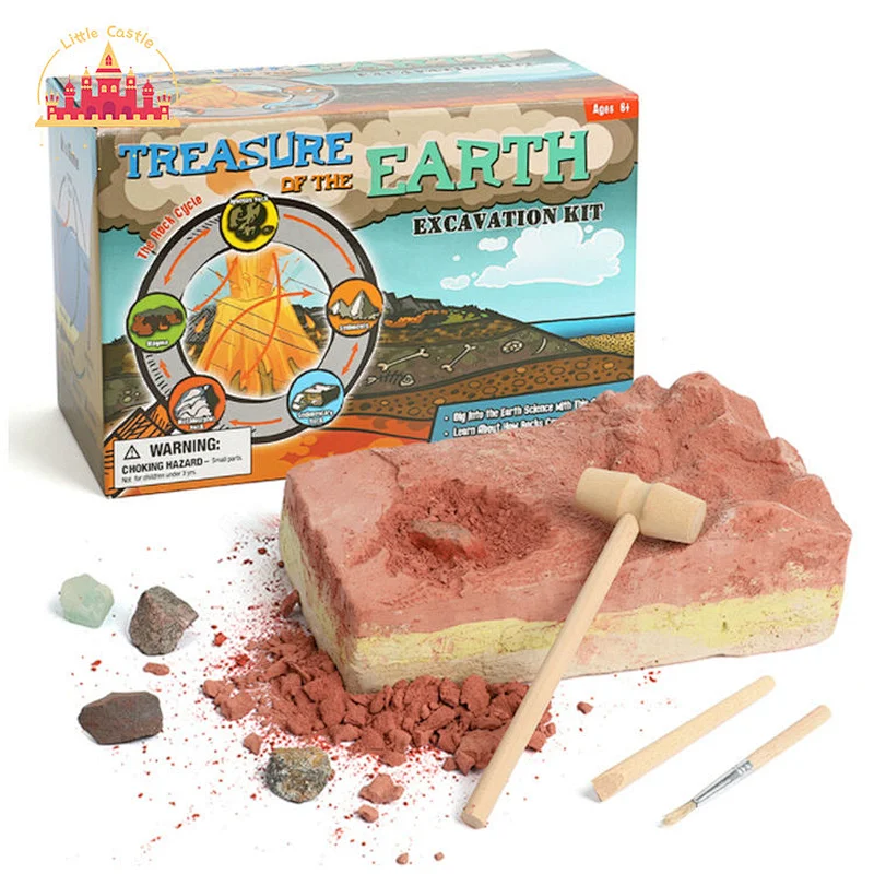 Creative Tricolor Earth Block Excavation Set Dig And Discovery Game For Kids SL17A086