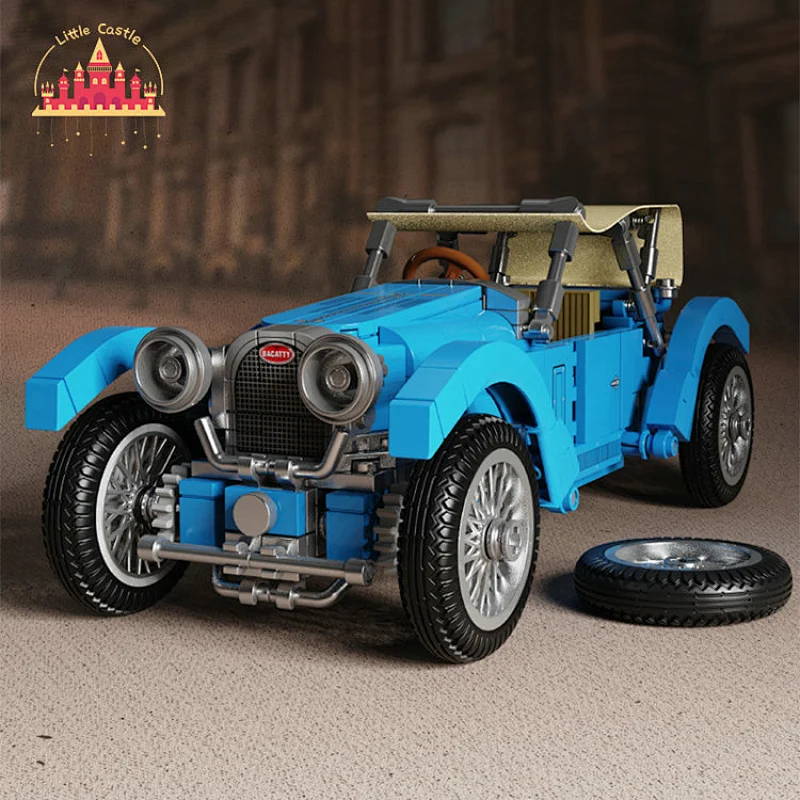 Hot Sale Assembly Block Toys Plastic Vintage Car Building Blocks For Kids SL13A508