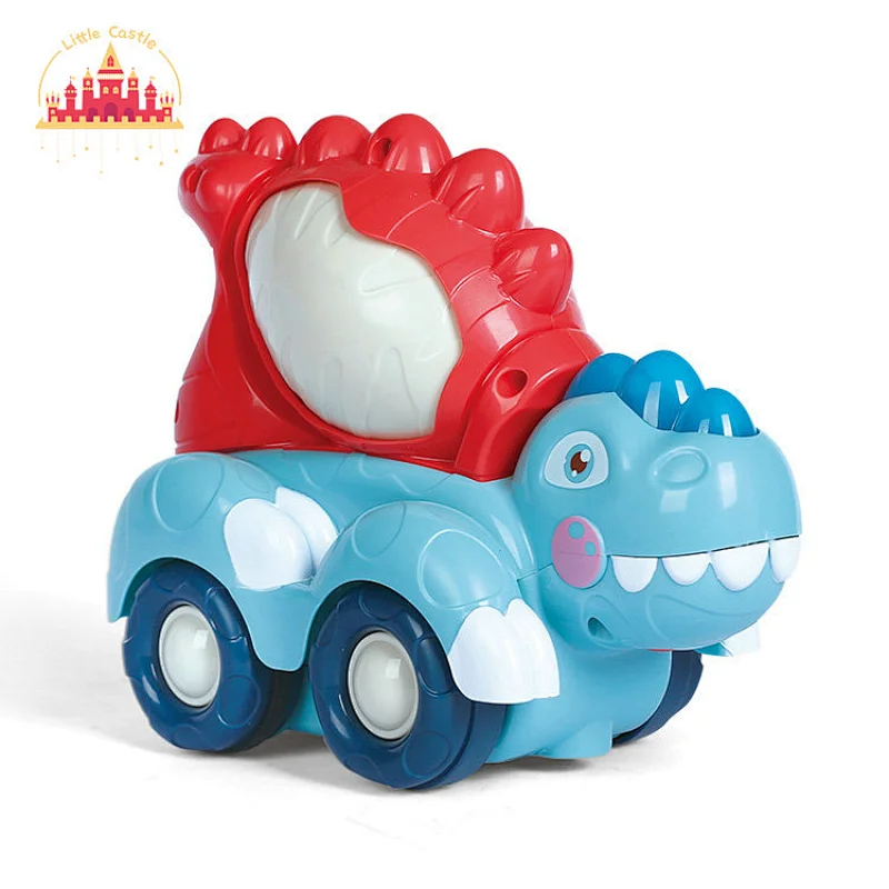 New Design Educational Plastic Musical Cartoon Dinosaur Truck Toy For Kids SL07B011