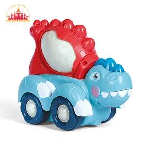 Early Educational Vehicle Toy Plastic Musical Dinosaur Excavator Toy For Kids SL07B013