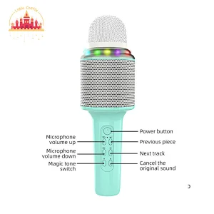 Multifunctional Mic Speaker Portable Wireless Handheld Microphones With Light SL07C006