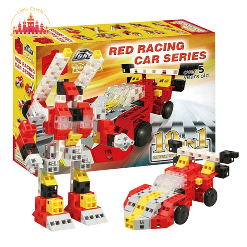 72 Pcs Kids Educational 5 In1 Shape-shifting Plastic Robot Building Block Set SL13A502