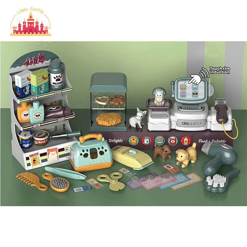 Hot Selling Shopping Pretend Play Simulation Plastic Pet Shop Set Toy For Kids SL10D849