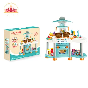 Hot Sale Chef Pretend Role Play 38 Pcs Plastic Kitchen Table Set For Kids SL10C039
