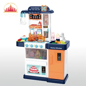 Customize Kids Cooking Set Toy Plastic Play Kitchen With Light Music SL10C045