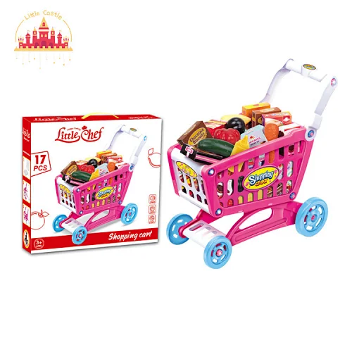 Interesting Shopping Pretend Play Kids Plastic Supermaket Cart Set Toy SL10D646