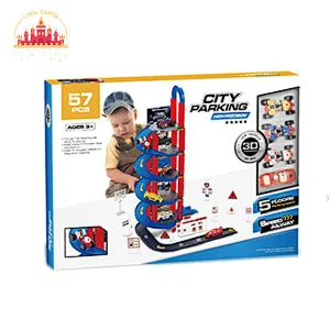 Hot Sale Kids Educational Assembly 5 Floors Plastic Paking Lot Toy With Cars SL04B023