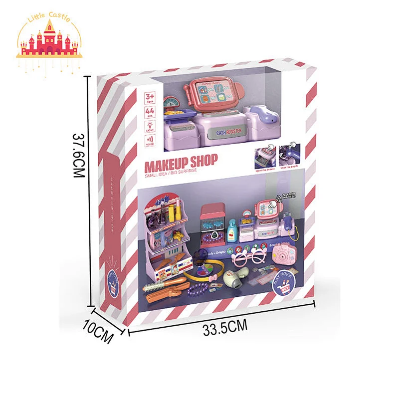 New Design Cosmetic Shopping Game Plastic Cash Register Set Toy For Kids SL10D850