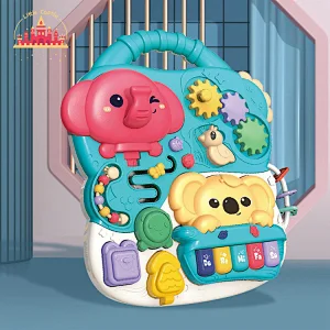 Multifunctional 2 In 1 Baby Learning Table Plastic Push Walker With Music SL16E002