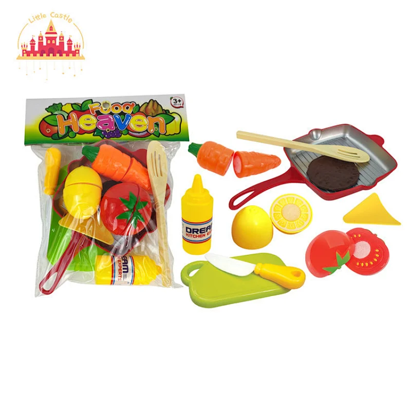 Kids Food Simulation Cooking Play Plastic Cutting Fruit Vegetable Toys SL10B033