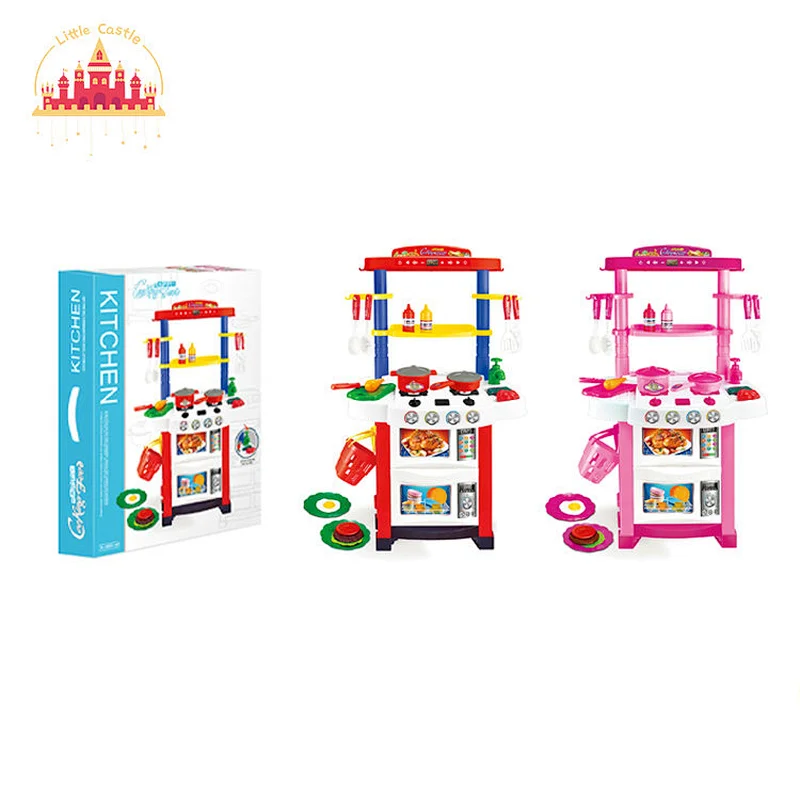 Wholesale Kids Cooking Game Plastic Kitchen Table Toy With Light Sound SL10C034