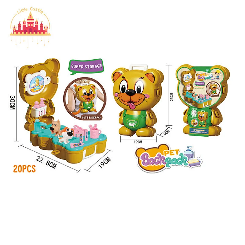 Cartoon Mouse Backpack Play House 20 Pcs Plastic Candy Shop Play Set For Kids SL10G435
