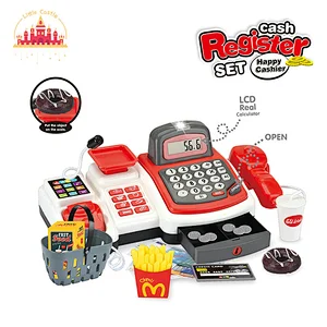 Supermaeket Game Pretend Role Play Plastic Cash Register Toy Set For Kids SL10E049