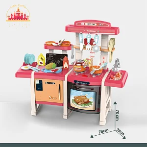 Customize Kitchen Pretend Play 45 Pcs Plastic Cooking Set Toys For Kids SL10C193